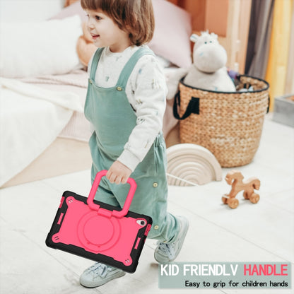 For Lenovo Tab M10 HD 2nd Gen Silicone + PC Bracelet Holder Tablet Case(Black + Rose Red) - Lenovo by buy2fix | Online Shopping UK | buy2fix