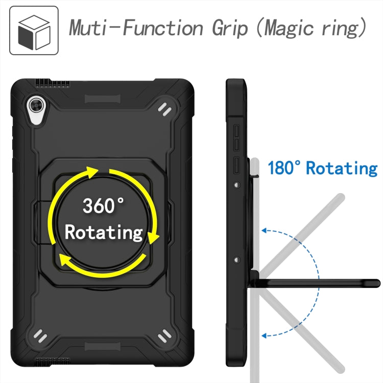 For Lenovo Tab M10 HD 2nd Gen Silicone + PC Bracelet Holder Tablet Case(Black) - Lenovo by buy2fix | Online Shopping UK | buy2fix