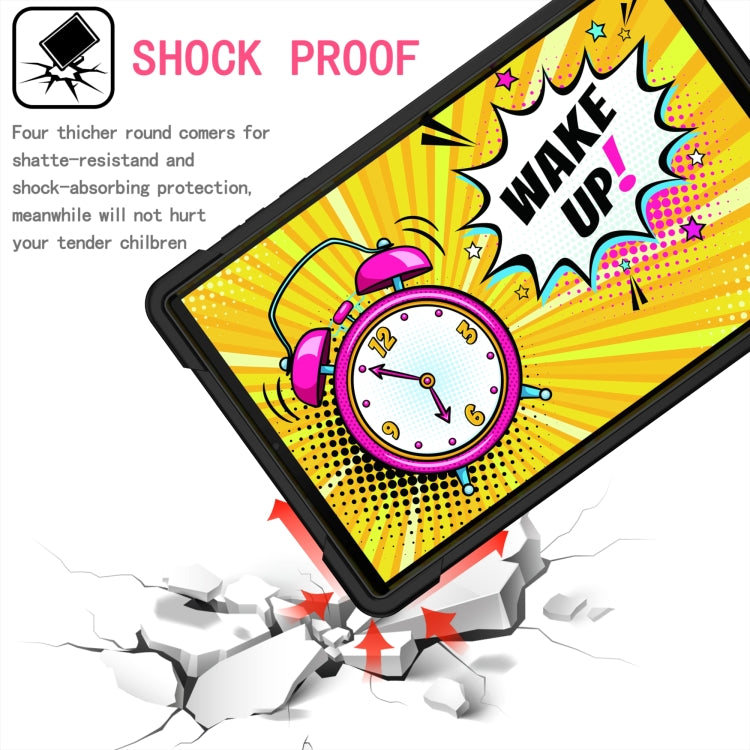 For Lenovo Tab M10 HD 2nd Gen Silicone + PC Bracelet Holder Tablet Case(Black) - Lenovo by buy2fix | Online Shopping UK | buy2fix