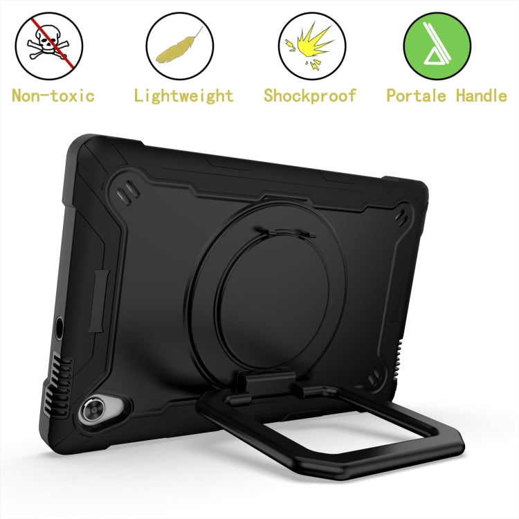 For Lenovo Tab M10 HD 2nd Gen Silicone + PC Bracelet Holder Tablet Case(Black) - Lenovo by buy2fix | Online Shopping UK | buy2fix