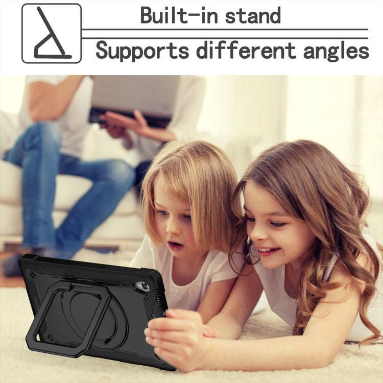 For Lenovo Tab M10 HD 2nd Gen Silicone + PC Bracelet Holder Tablet Case(Black) - Lenovo by buy2fix | Online Shopping UK | buy2fix