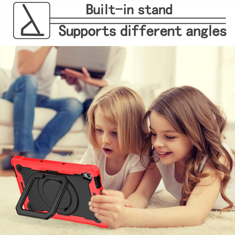 For Lenovo Tab M10 HD 2nd Gen Silicone + PC Bracelet Holder Tablet Case(Red + Black) - Lenovo by buy2fix | Online Shopping UK | buy2fix