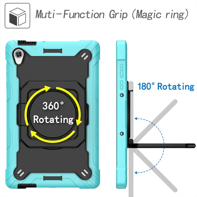 For Lenovo Tab M10 HD 2nd Gen Silicone + PC Bracelet Holder Tablet Case(Mint Green + Black) - Lenovo by buy2fix | Online Shopping UK | buy2fix