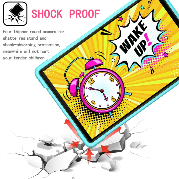 For Lenovo Tab M10 HD 2nd Gen Silicone + PC Bracelet Holder Tablet Case(Mint Green + Black) - Lenovo by buy2fix | Online Shopping UK | buy2fix