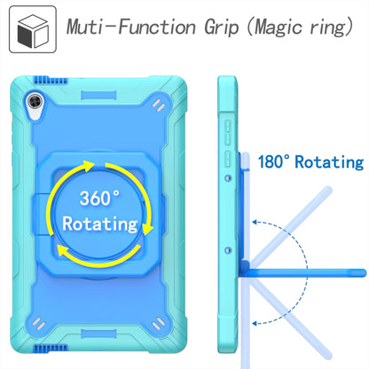 For Lenovo Tab M10 HD 2nd Gen Silicone + PC Bracelet Holder Tablet Case(Mint Green + Blue) - Lenovo by buy2fix | Online Shopping UK | buy2fix