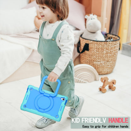 For Lenovo Tab M10 HD 2nd Gen Silicone + PC Bracelet Holder Tablet Case(Mint Green + Blue) - Lenovo by buy2fix | Online Shopping UK | buy2fix