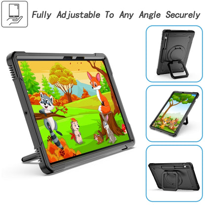 For Samsung Galaxy Tab S7+ / S8+ / S7 FE Silicone + PC Bracelet Holder Tablet Case(Black) by buy2fix