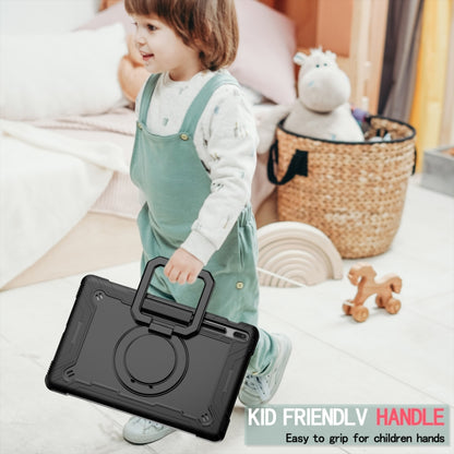 For Samsung Galaxy Tab S7+ / S8+ / S7 FE Silicone + PC Bracelet Holder Tablet Case(Black) by buy2fix
