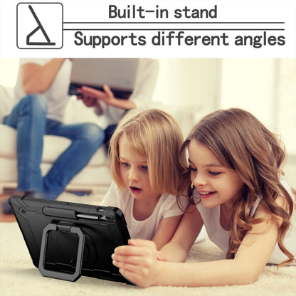 For Samsung Galaxy Tab S7+ / S8+ / S7 FE Silicone + PC Bracelet Holder Tablet Case(Black) by buy2fix