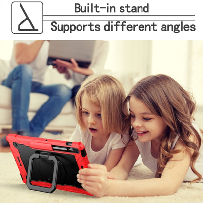 For Samsung Galaxy Tab S7+ / S8+ / S7 FE Silicone + PC Bracelet Holder Tablet Case(Red + Black) by buy2fix