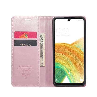 For Samsung Galaxy A33 5G CaseMe 003 Crazy Horse Texture Leather Phone Case(Rose Gold) - Galaxy Phone Cases by CaseMe | Online Shopping UK | buy2fix