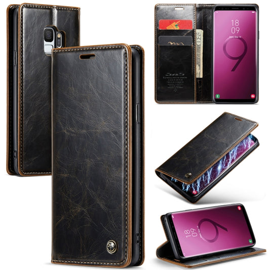 For Samsung Galaxy S9 CaseMe 003 Crazy Horse Texture Leather Phone Case(Coffee) - Galaxy Phone Cases by CaseMe | Online Shopping UK | buy2fix