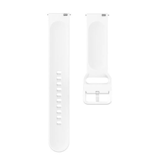 23mm Color Buckle Silicone Wrist Strap Watch Band for Fitbit Versa 2 / Versa / Versa Lite / Blaze, Size: S(White) by buy2fix