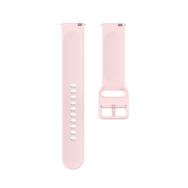 23mm Color Buckle Silicone Wrist Strap Watch Band for Fitbit Versa 2 / Versa / Versa Lite / Blaze, Size: S(Pink) - Watch Bands by buy2fix | Online Shopping UK | buy2fix