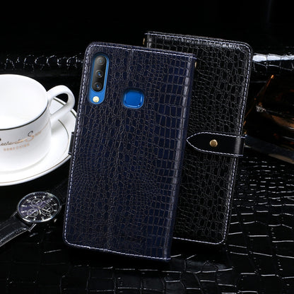 For Infinix S4 idewei Crocodile Texture Horizontal Flip Leather Case with Holder & Card Slots & Wallet(Dark Blue) - Infinix Cases by idewei | Online Shopping UK | buy2fix