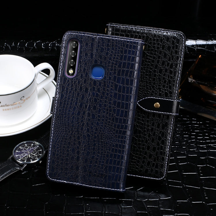 For Infinix Smart 3 Plus idewei Crocodile Texture Horizontal Flip Leather Case with Holder & Card Slots & Wallet(Dark Blue) - Infinix Cases by idewei | Online Shopping UK | buy2fix
