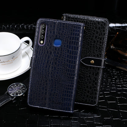 For Infinix Smart 3 Plus idewei Crocodile Texture Horizontal Flip Leather Case with Holder & Card Slots & Wallet(Dark Blue) - Infinix Cases by idewei | Online Shopping UK | buy2fix