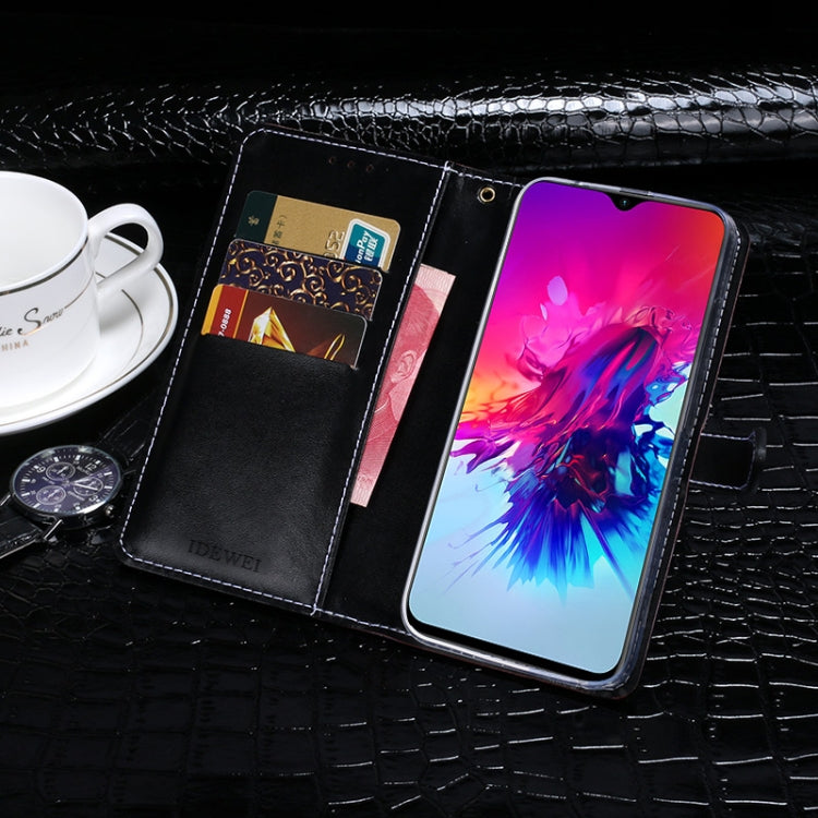 For Infinix Smart 3 Plus idewei Crocodile Texture Horizontal Flip Leather Case with Holder & Card Slots & Wallet(Dark Blue) - Infinix Cases by idewei | Online Shopping UK | buy2fix