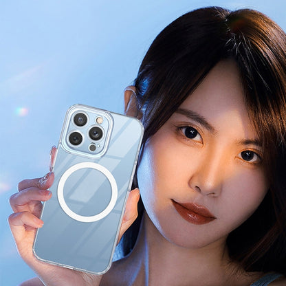 For iPhone 11 Pro Max Simple Transparent Magsafe Phone Case by buy2fix