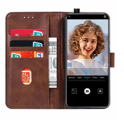 For Huawei Y9 Prime (2019) GUSSIM Business Style Horizontal Flip Leather Case with Holder & Card Slots & Wallet(Brown) - Huawei Cases by GUSSIM | Online Shopping UK | buy2fix