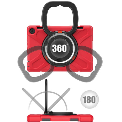 For Amazon Fire HD 8 2022 Silicone + PC Protective Tablet Case with Holder & Shoulder Strap(Red) - Amazon by buy2fix | Online Shopping UK | buy2fix