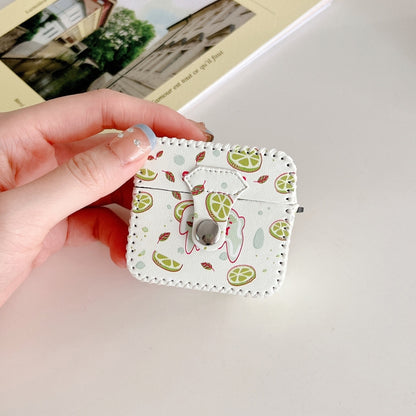 For AirPods Pro PU Leather Wireless Earphone Case(Lemon) by buy2fix