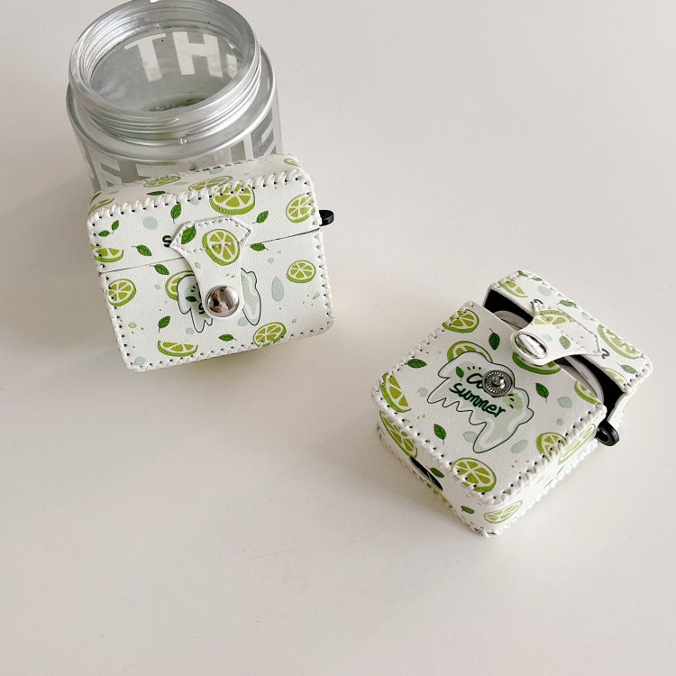 For AirPods Pro PU Leather Wireless Earphone Case(Lemon) by buy2fix