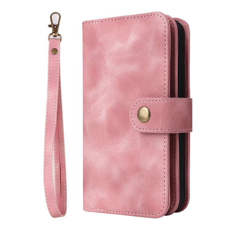 For iPhone 6s / 6 Multifunctional Card Slot Zipper Wallet Leather Phone Case(Rose Gold) - More iPhone Cases by buy2fix | Online Shopping UK | buy2fix