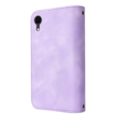 For iPhone XR Multifunctional Card Slot Zipper Wallet Leather Phone Case(Purple) - More iPhone Cases by buy2fix | Online Shopping UK | buy2fix