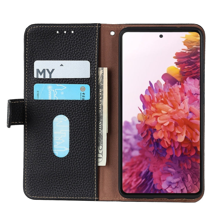 For Nokia X30 5G KHAZNEH Litchi Genuine Leather Phone Case(Black) - Nokia Cases by buy2fix | Online Shopping UK | buy2fix