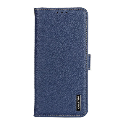 For Nokia X30 5G KHAZNEH Litchi Genuine Leather Phone Case(Blue) - Nokia Cases by buy2fix | Online Shopping UK | buy2fix