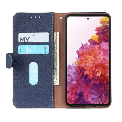 For Nokia X30 5G KHAZNEH Litchi Genuine Leather Phone Case(Blue) - Nokia Cases by buy2fix | Online Shopping UK | buy2fix
