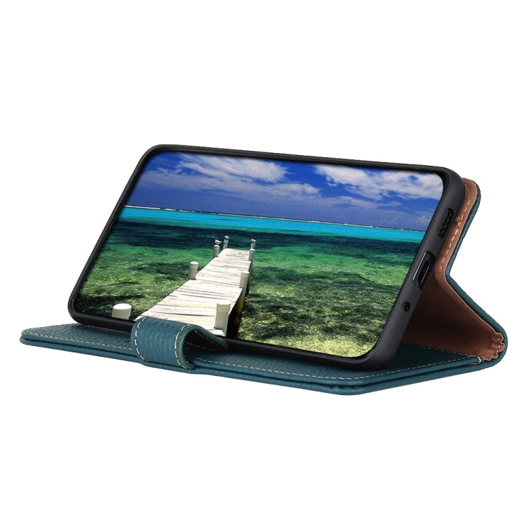 For Nokia X30 5G KHAZNEH Litchi Genuine Leather Phone Case(Green) - Nokia Cases by buy2fix | Online Shopping UK | buy2fix