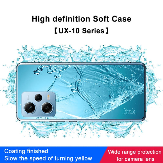 For Xiaomi Redmi Note 12 Pro 5G India IMAK UX-10 Series Transparent Shockproof TPU Phone Case(Transparent) by imak