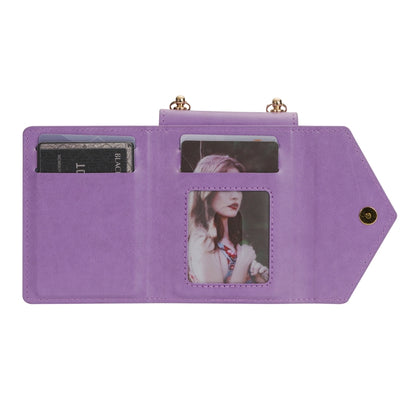 For Samsung Galaxy Z Flip3 5G N.BEKUS Side Zipper Folding Phone Leather Case(Purple) - Galaxy Phone Cases by N.BEKUS | Online Shopping UK | buy2fix