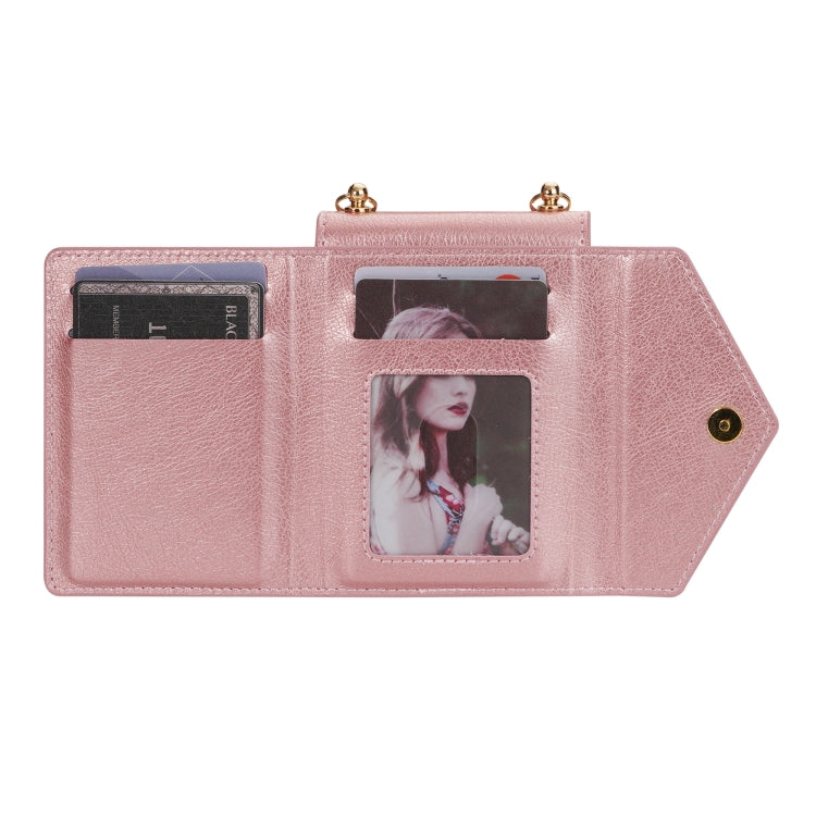 For Samsung Galaxy Z Flip4 N.BEKUS Side Zipper Folding Phone Leather Case(Pink) - Galaxy Z Flip4 5G Cases by N.BEKUS | Online Shopping UK | buy2fix