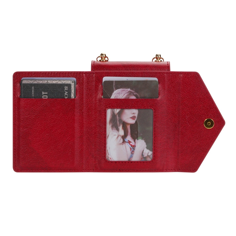 For Samsung Galaxy Z Flip4 N.BEKUS Side Zipper Folding Phone Leather Case(Red) - Galaxy Z Flip4 5G Cases by N.BEKUS | Online Shopping UK | buy2fix