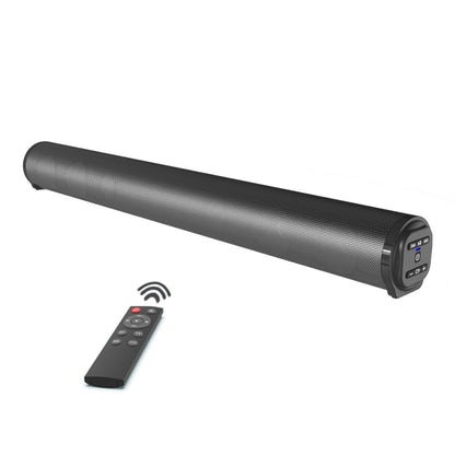 BS-10 Bluetooth 5.0 Speaker TV Soundbar with Remote Control(Black) - Desktop Speaker by buy2fix | Online Shopping UK | buy2fix