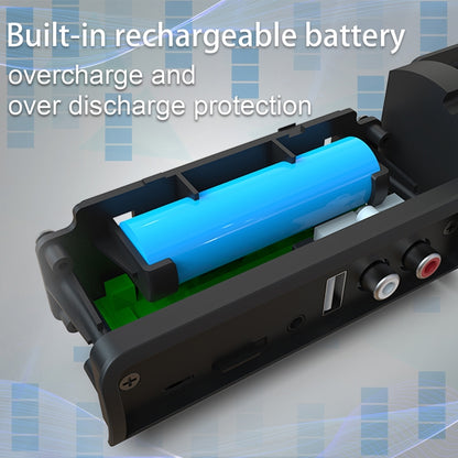 BS-10 Bluetooth 5.0 Speaker TV Soundbar with Remote Control(Black) - Desktop Speaker by buy2fix | Online Shopping UK | buy2fix