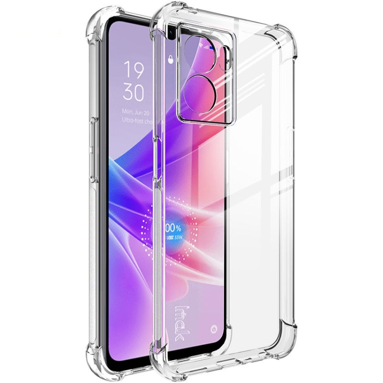 For OPPO K10 5G India/A77 5G 2022/A57 5G 2022 imak Shockproof Airbag TPU Phone Case(Transparent) - OPPO Cases by imak | Online Shopping UK | buy2fix