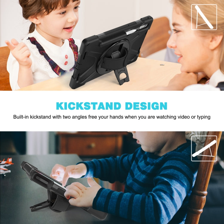 For Lenovo Tab P11 Pro Gen 2 Silicone + PC Protective Tablet Case(Black) - Lenovo by buy2fix | Online Shopping UK | buy2fix