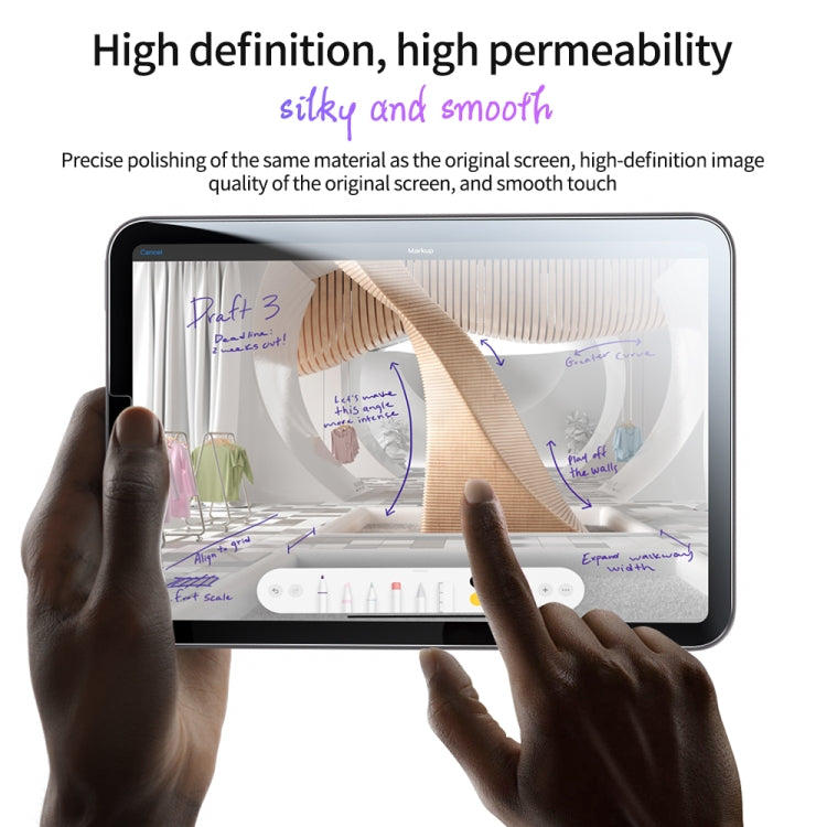 For iPad Pro 12.9 2022 / 2021 / 2020 / 2018 0.3mm Easy Install Green Light Eye-Protection Tempered Glass Film - iPad Pro 12.9 (2022) Tempered Glass by buy2fix | Online Shopping UK | buy2fix