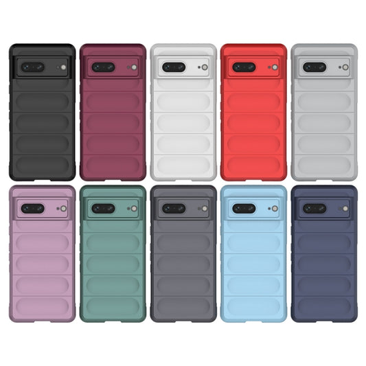 For Google Pixel 7 Magic Shield TPU + Flannel Phone Case(White) by buy2fix