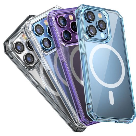 For iPhone 13 Pro Max TPU Four-corner Airbag Shockproof Magsafe Phone Case(Blue) by buy2fix