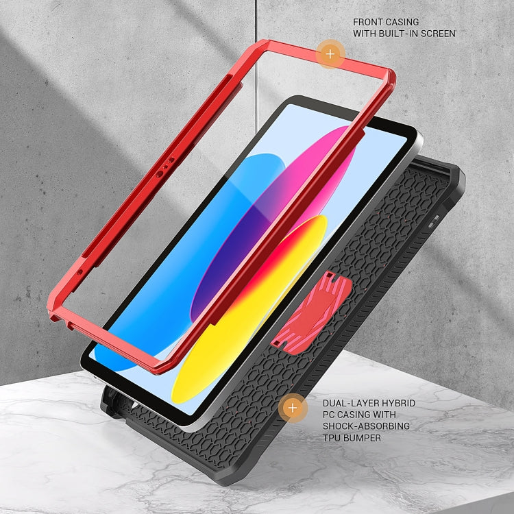 For iPad Air 4 2020/Air 5 2022 10.9 Explorer Tablet Protective Case with Pen Slot(Red) - More iPad Cases by buy2fix | Online Shopping UK | buy2fix
