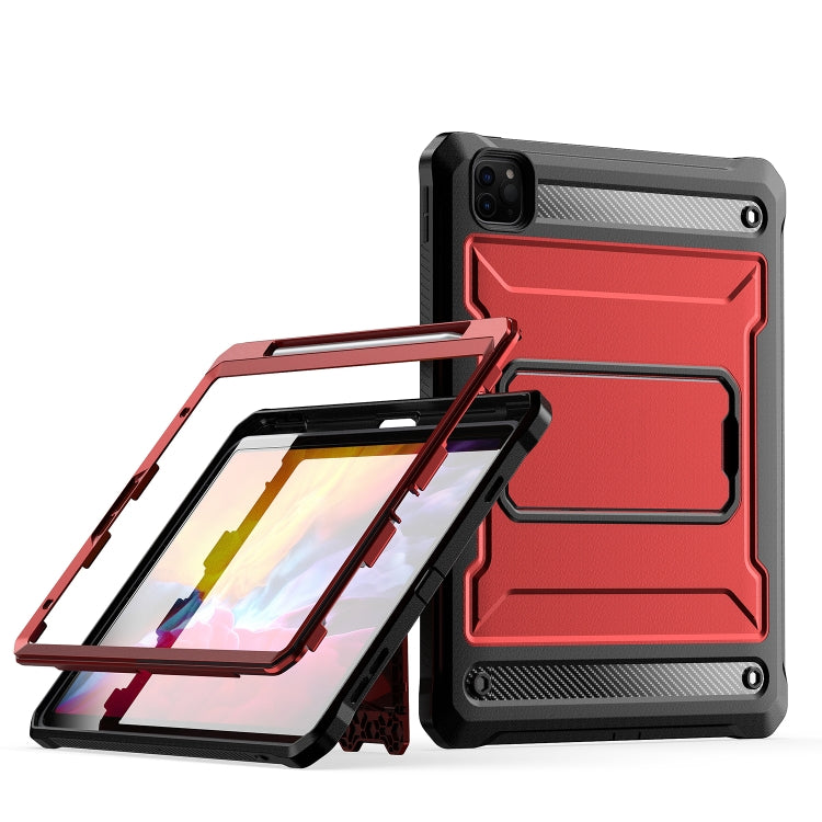 For iPad Pro 11 2022/2021/2020/2018 Explorer Tablet Protective Case with Pen Slot(Red) - More iPad Cases by buy2fix | Online Shopping UK | buy2fix