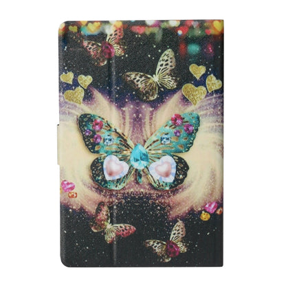 For 7 inch  Tablet PC Universal Coloured Drawing Pattern Horizontal Flip Leather Case with Holder & Card Slot(Butterflies) - 7 inch by buy2fix | Online Shopping UK | buy2fix