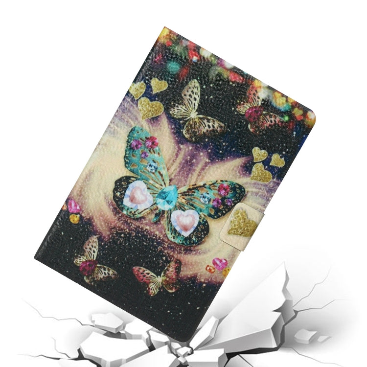 For 7 inch  Tablet PC Universal Coloured Drawing Pattern Horizontal Flip Leather Case with Holder & Card Slot(Butterflies) - 7 inch by buy2fix | Online Shopping UK | buy2fix