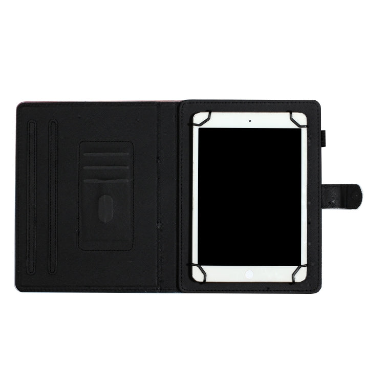 For 10 inch Tablet PC Universal Coloured Drawing Pattern Horizontal Flip Leather Case with Holder & Card Slot(Pineapple) - 10 - 11 inch by buy2fix | Online Shopping UK | buy2fix