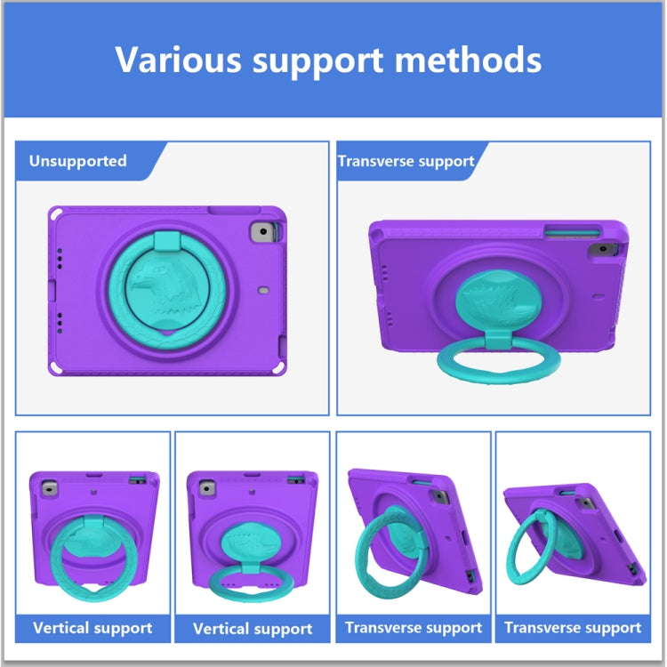 For iPad mini 1/2/3/4/5 EVA + PC Shockproof Tablet Case with Waterproof Frame(Purple) - iPad mini (2019) / mini 5 Cases by buy2fix | Online Shopping UK | buy2fix